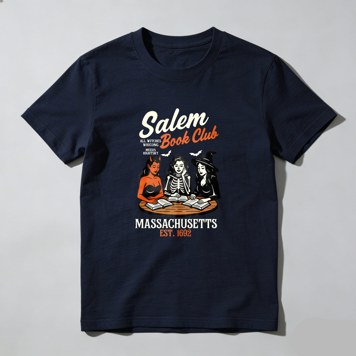 Wardrobecart Salem Book Club Witches Reading Magic Spells Unisex Classic T-shirt