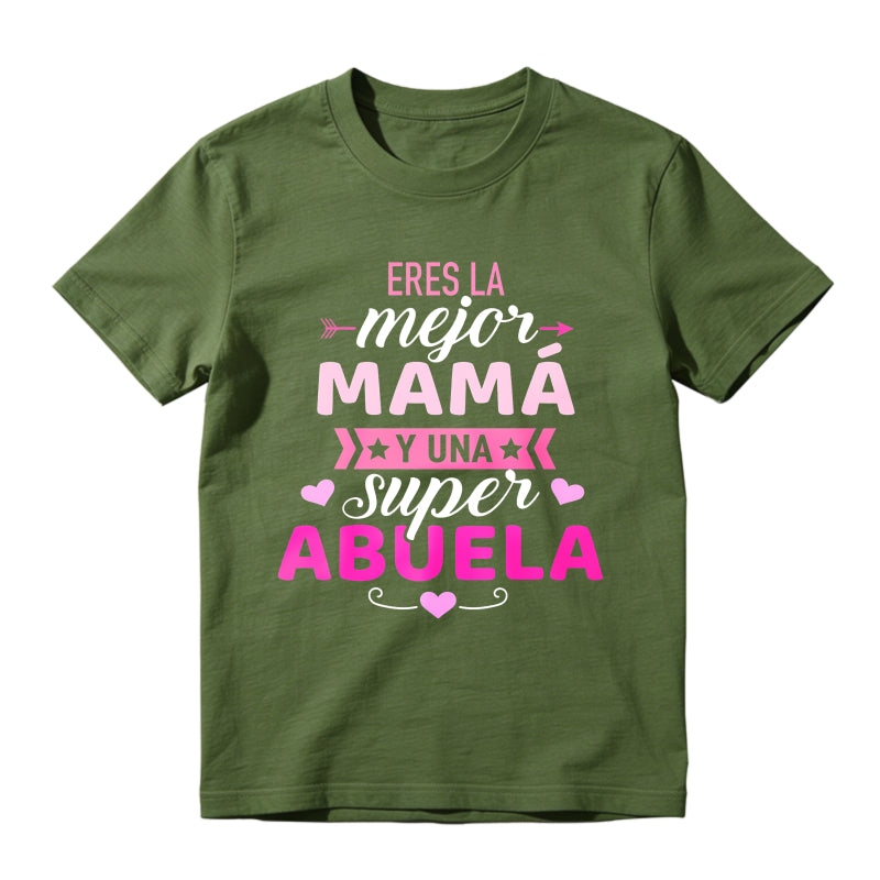 Women'S Black Mother'S Day T-Shirt with Pink Letter Print-Mejor Mama Design, Short Sleeve Crew Neck, Comfortable  , Machine Washable, Perfect Gift for Mom, Allseason Apparel| Mother'S Day Theme| Stretchy Fabric