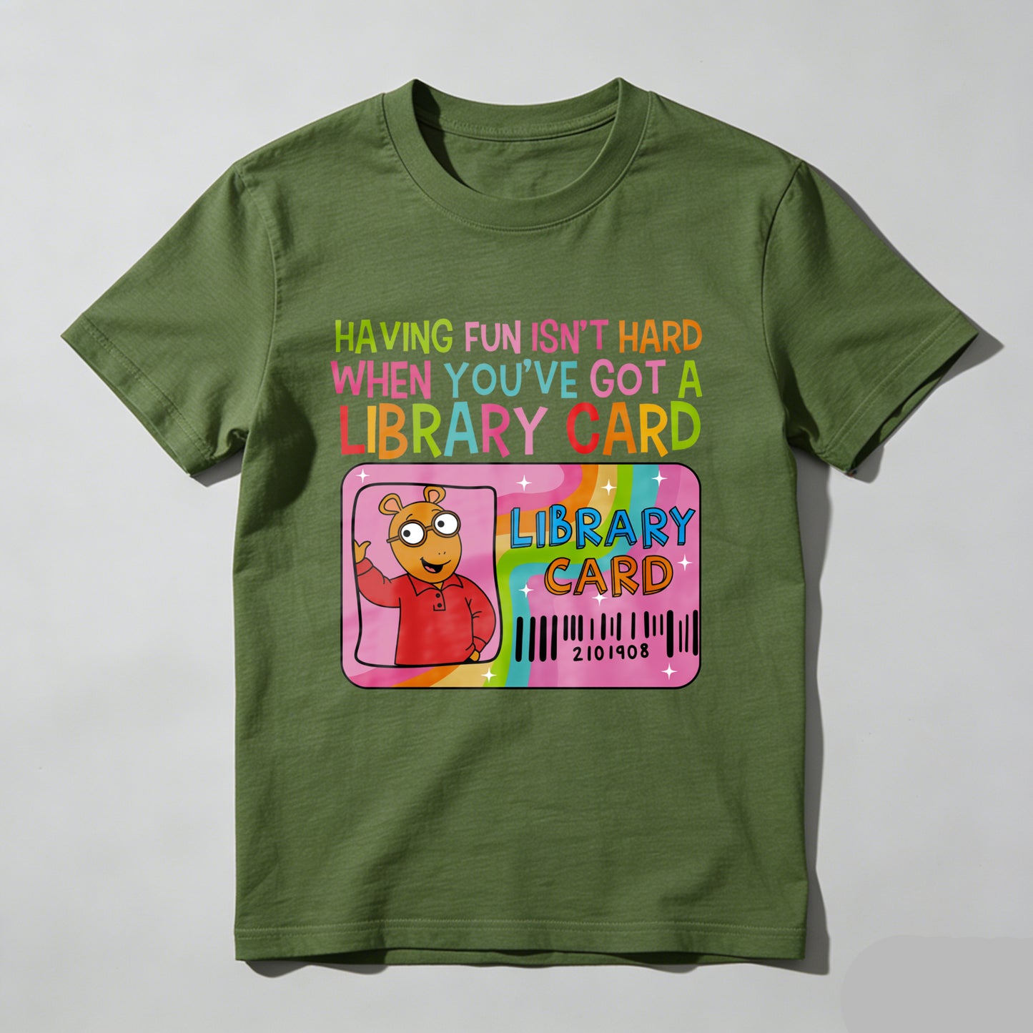 Wardrobecart Having Fun Isn't Hard When You've Got A Library Card Unisex Classic T-shirt