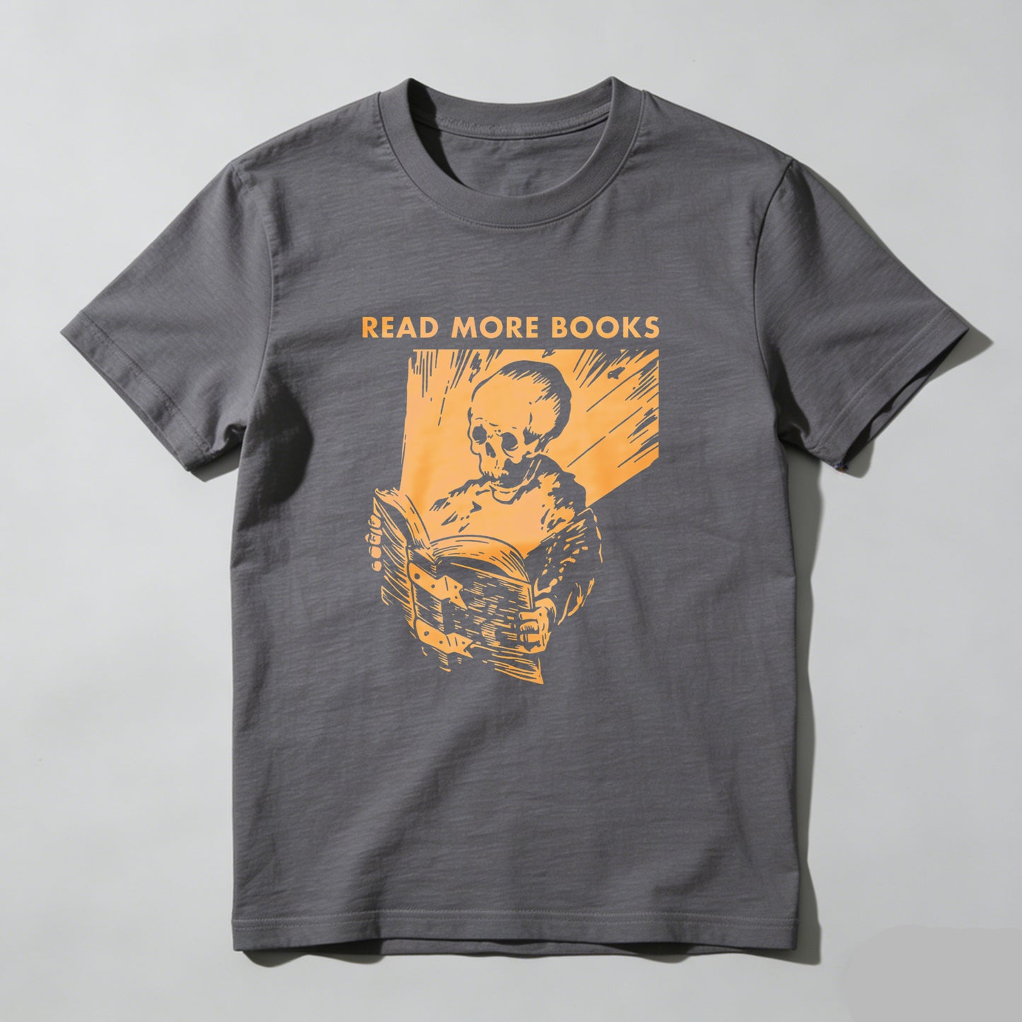 Wardrobecart Read More Books Skull Reading Book Unisex Classic T-shirt