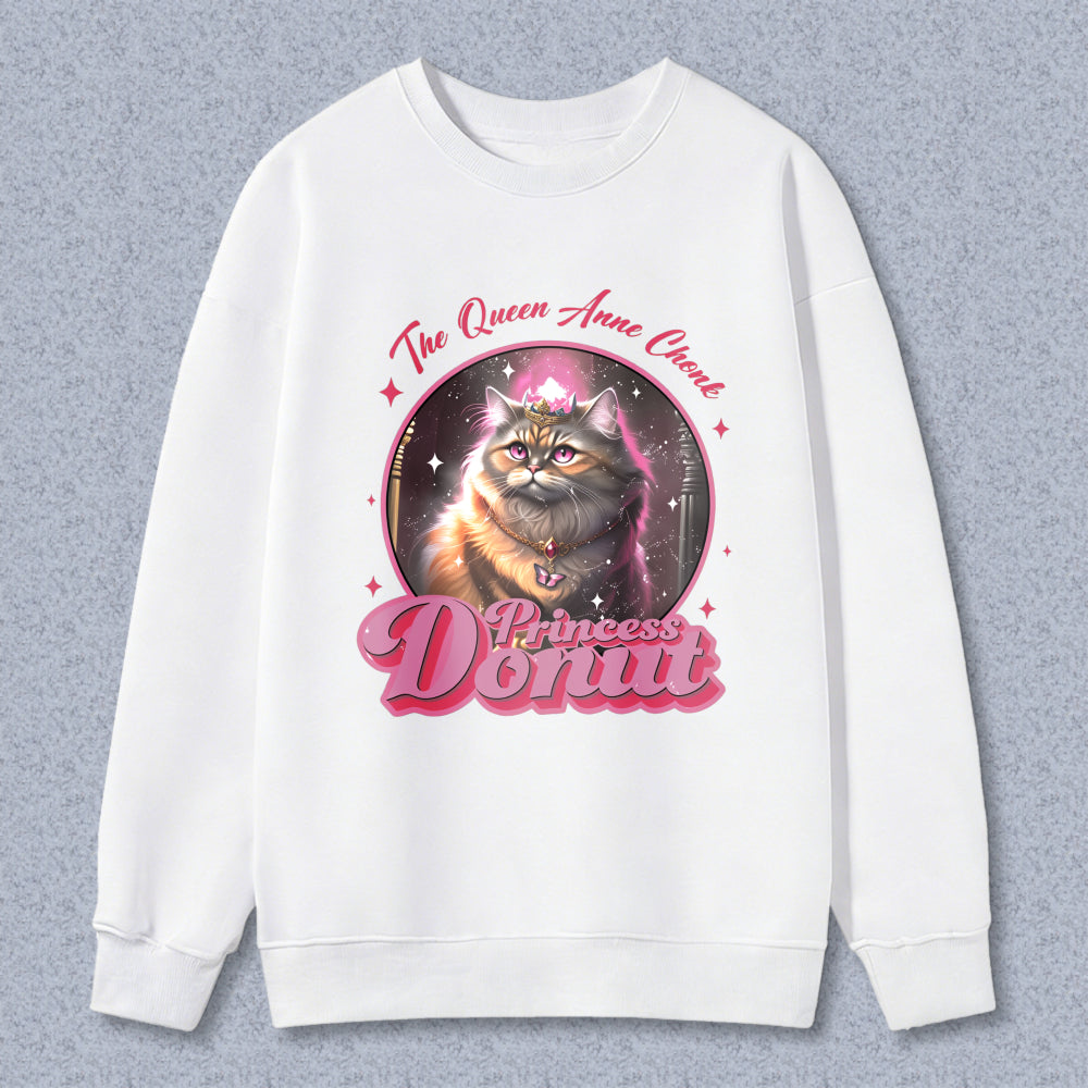 Wardrobecart Cat Princess Dorut The Queen Anne Chant Unisex Classic Sweatshirt