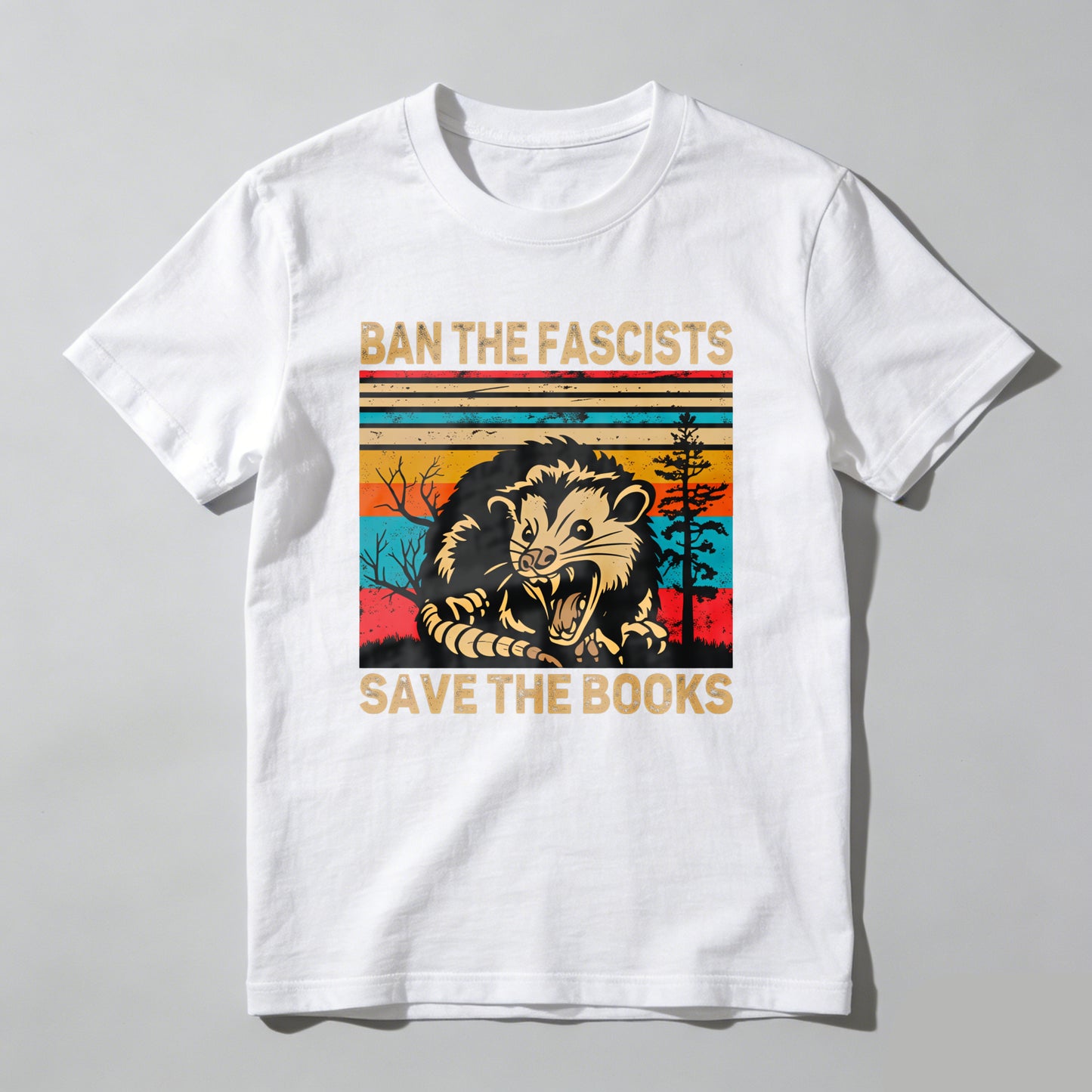 Wardrobecart Ban The Fascists Save The Books Unisex Classic T-shirt