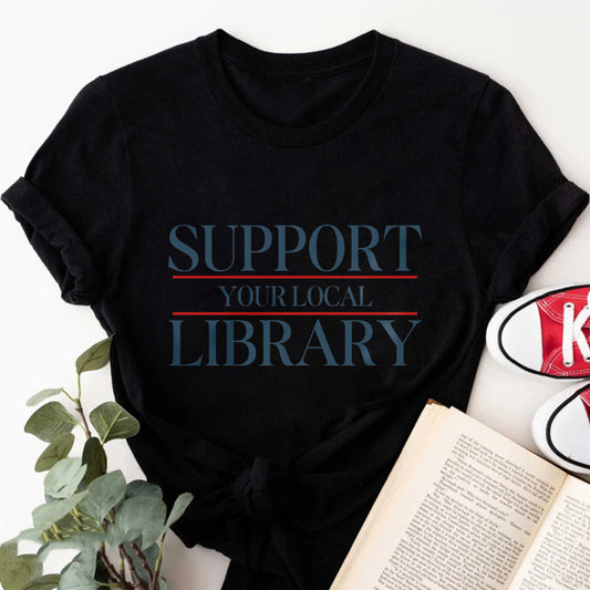 Wardrobecart Support Your Local Library Unisex Classic T-shirt