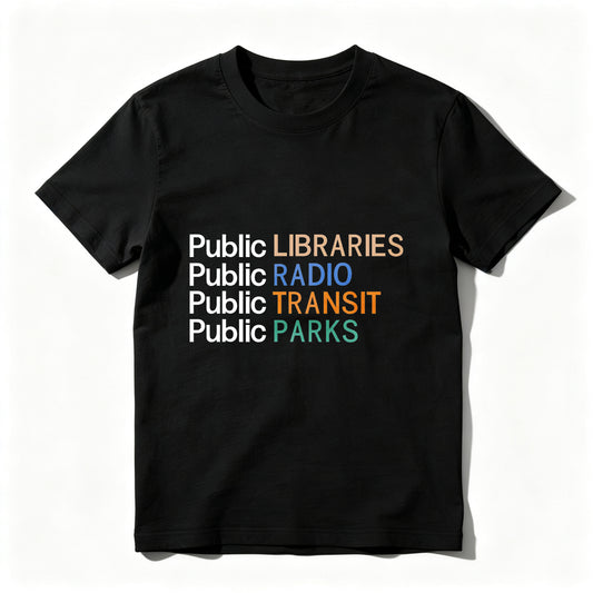 Wardrobecart Public Libraries   Public Radio   Public Transit   Public Parks Unisex Classic T-shirt