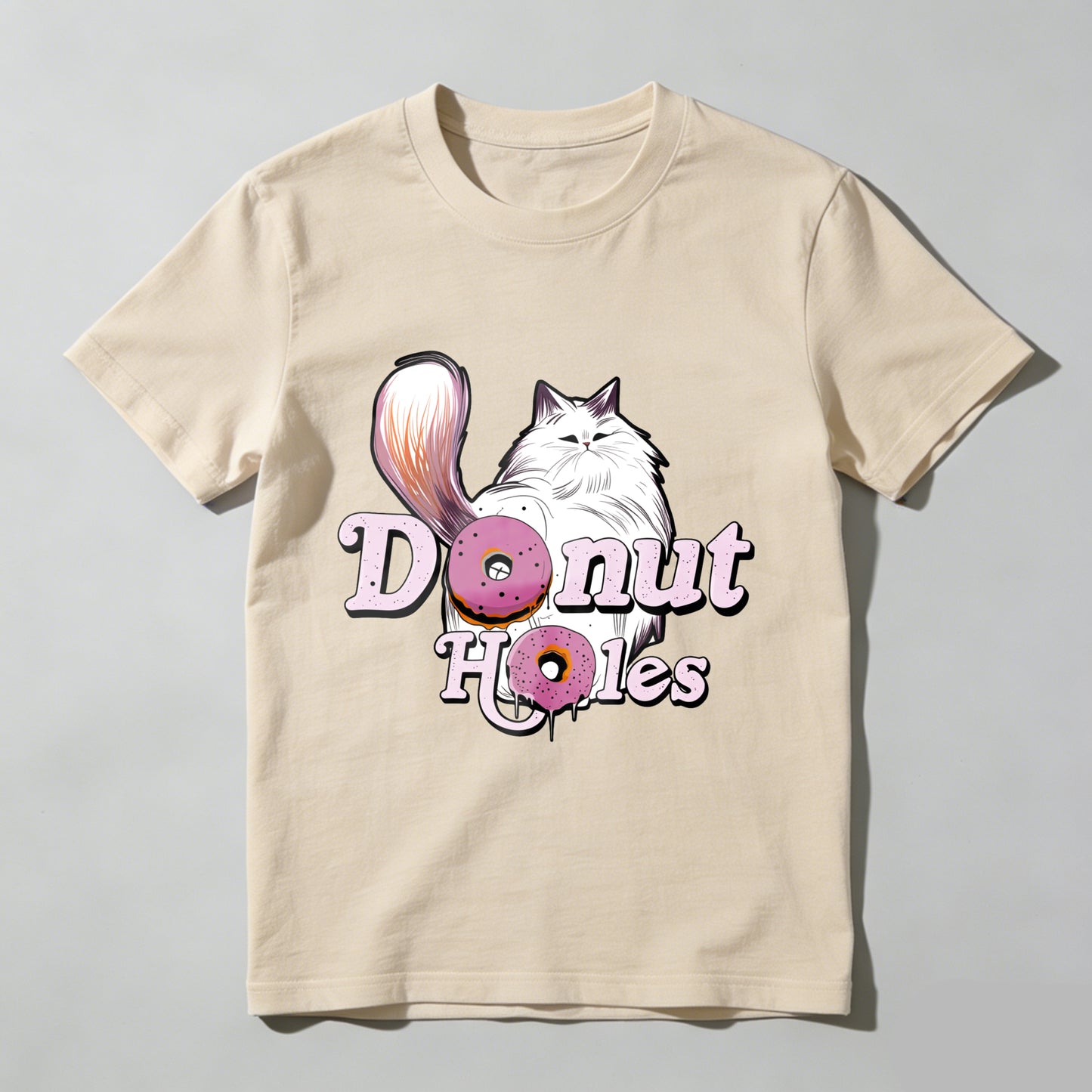 Wardrobecart Donut Holes Cat And Donuts Unisex Classic T-shirt