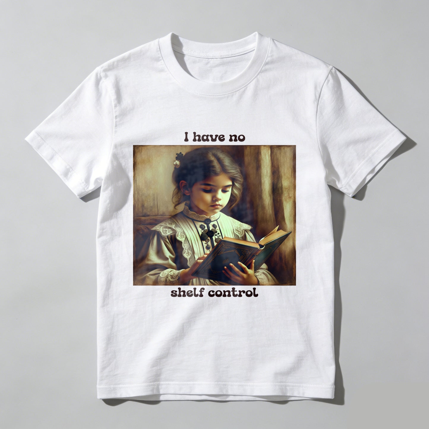 Wardrobecart Girl Reading Book I Have No Shelf Control Unisex Classic T-shirt