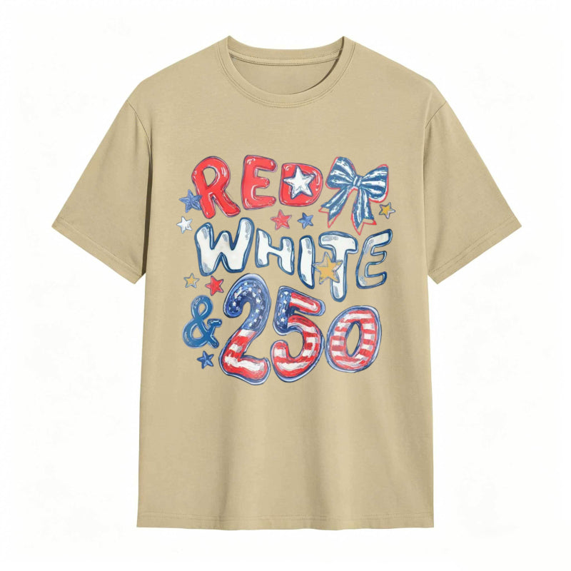 Red White and 250 Comfort Colors 4th of July T-shirt
