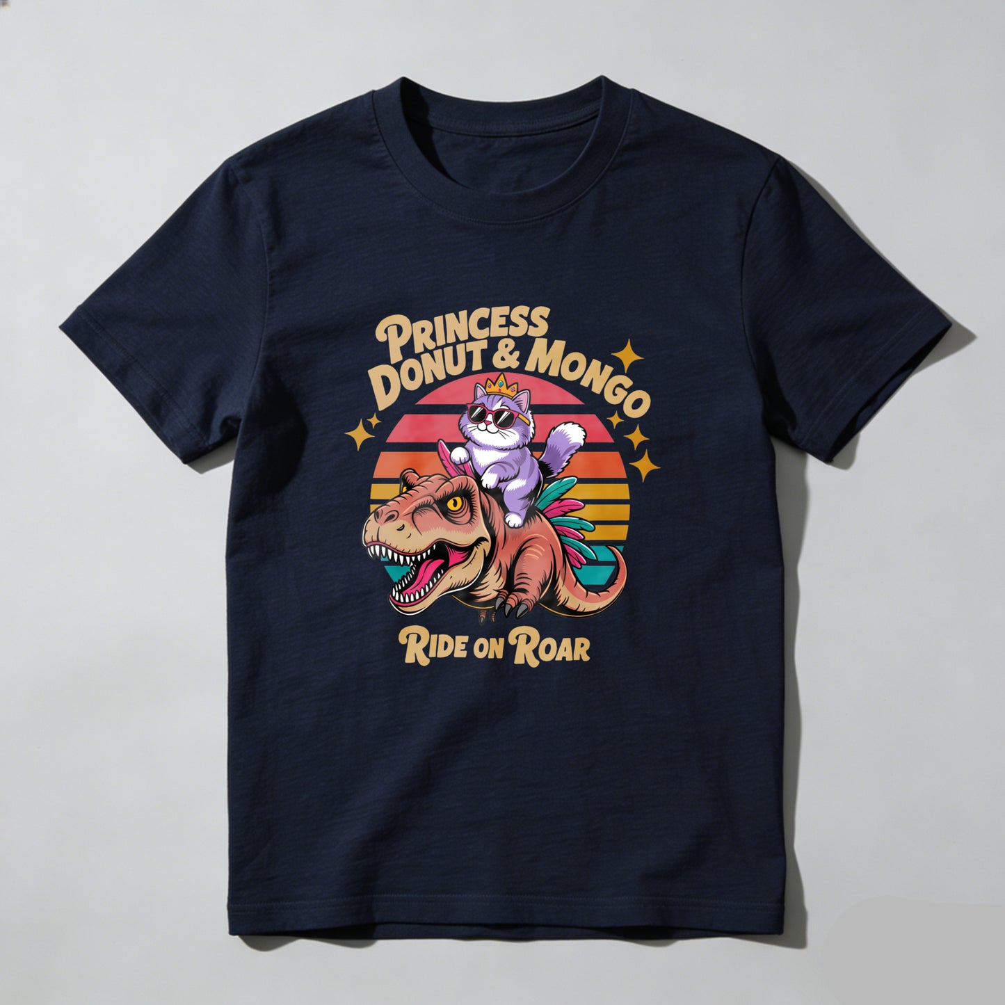 Wardrobecart Princess Donut And Mongo Ride On Roar Unisex Classic T-shirt