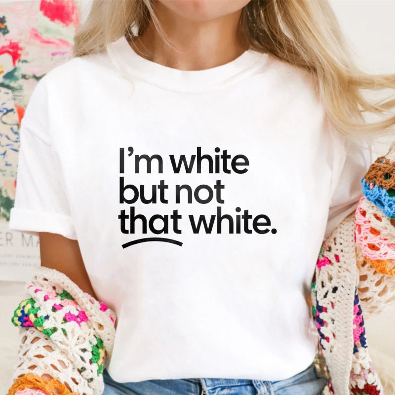 I'm white but not that white Unisex Tee