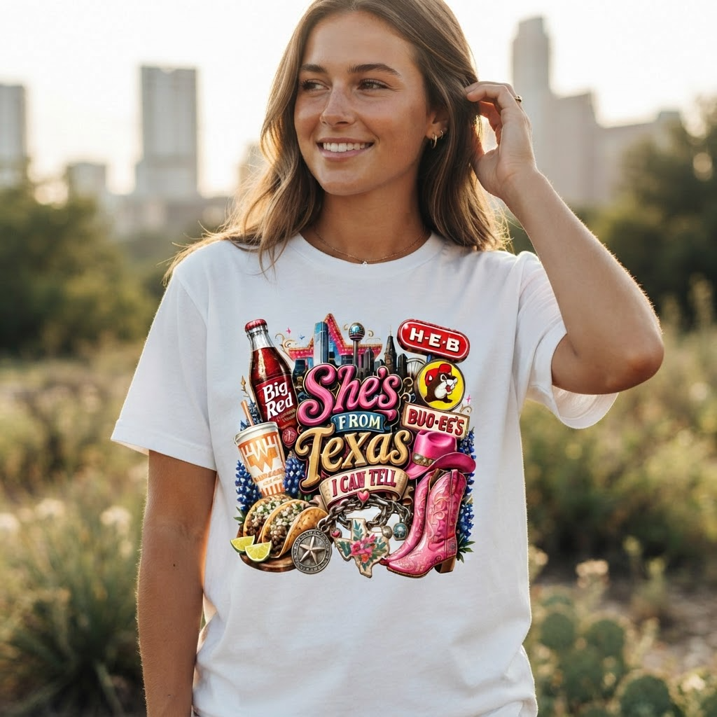She from Texas, I Can Tell | Country Music T-Shirt | Unisex
