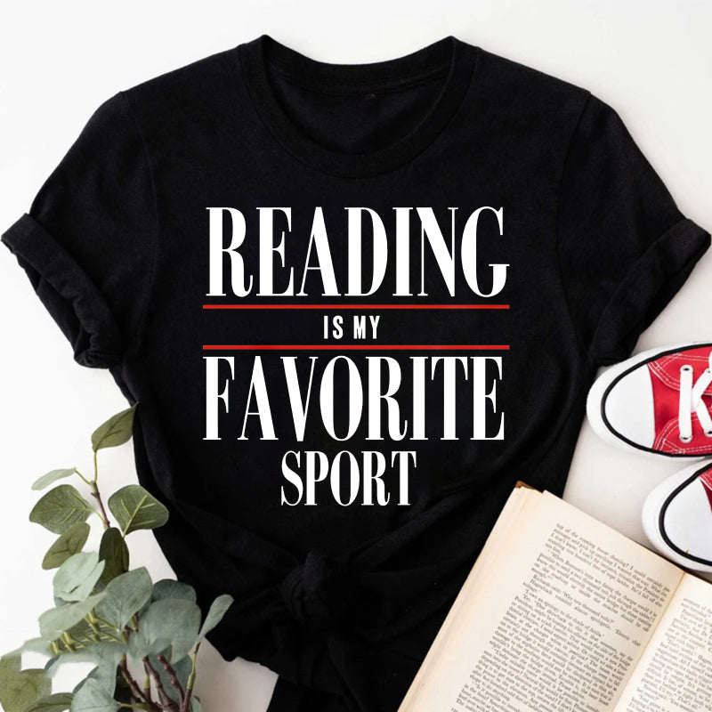 Wardrobecart Reading Is My Favorite Sport Unisex Classic T-shirt