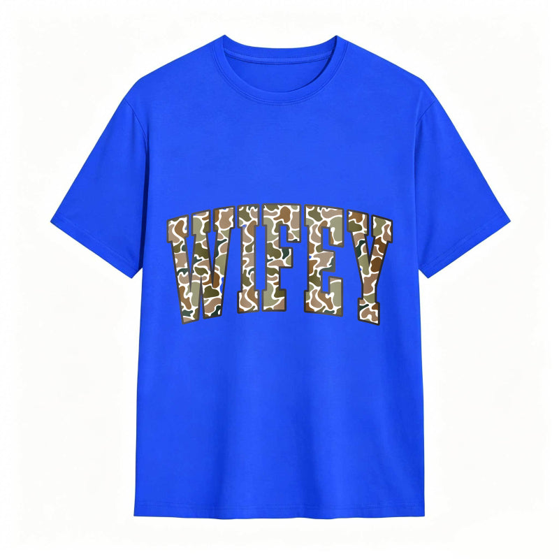 Comfort Colors Camouflage Wifey Shirt