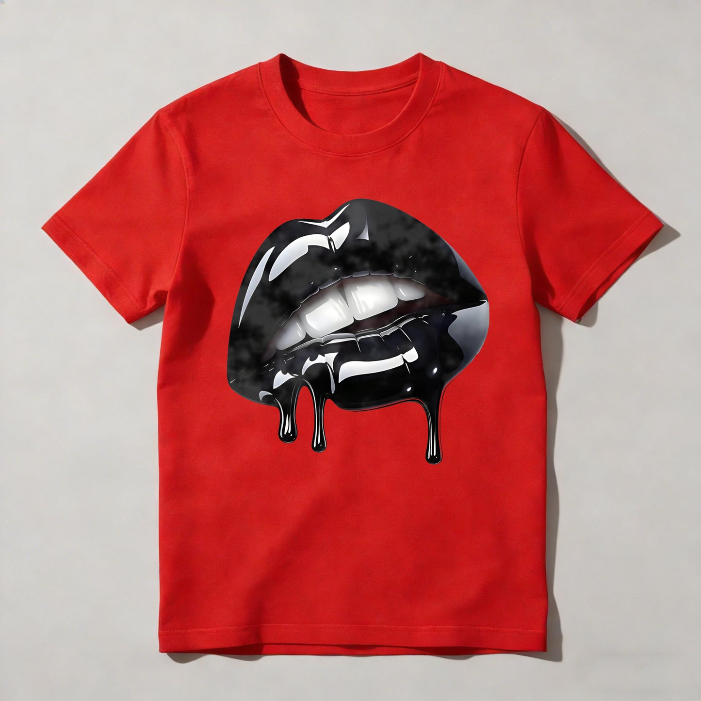 Glossy Lips With Dripping Effect T-shirt