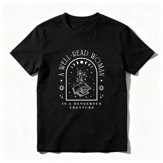 Wardrobecart A Well Read Woman Is A Dangerous Creature Unisex Classic T-shirt