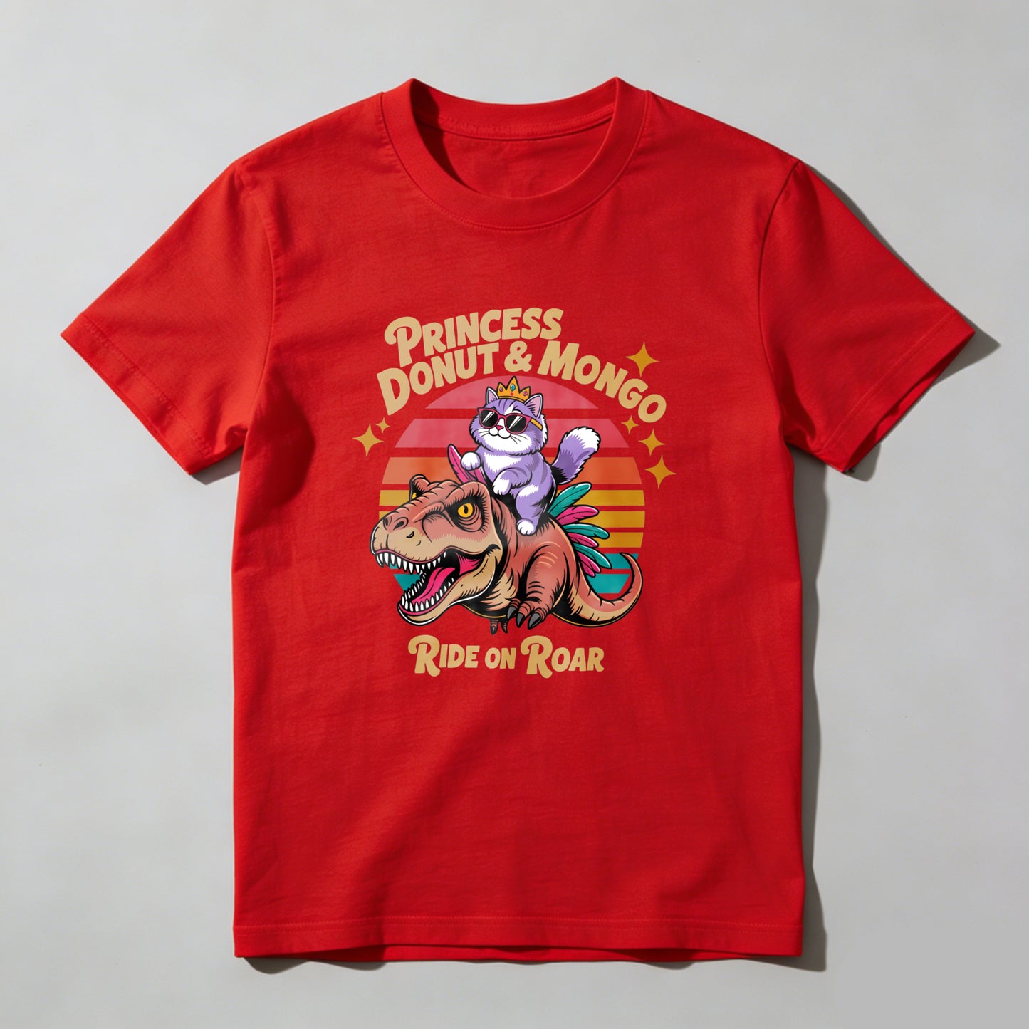 Wardrobecart Princess Donut And Mongo Ride On Roar Unisex Classic T-shirt