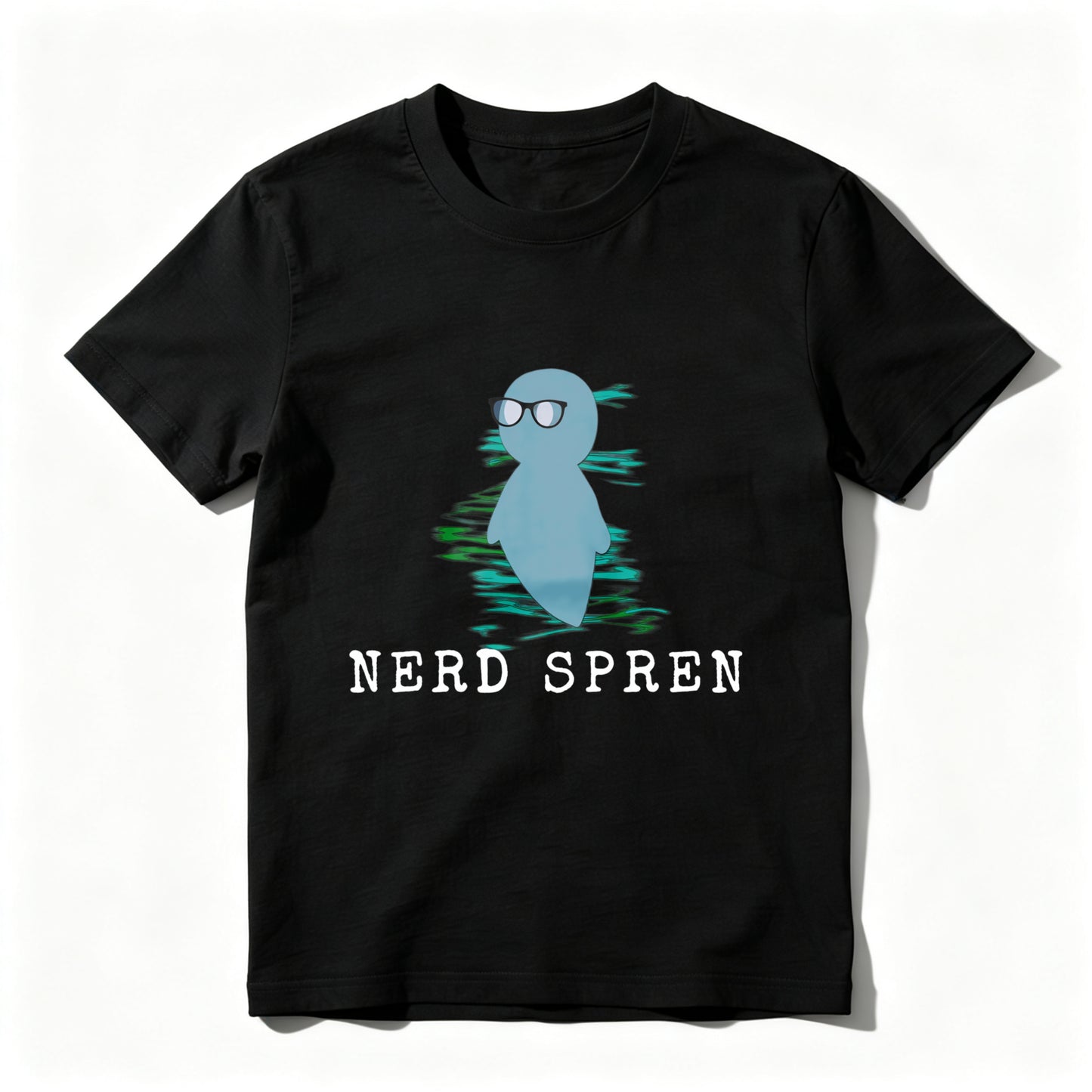 Wardrobecart Nerd Spren With Glasses And Water Ripple Effect Unisex Classic T-shirt
