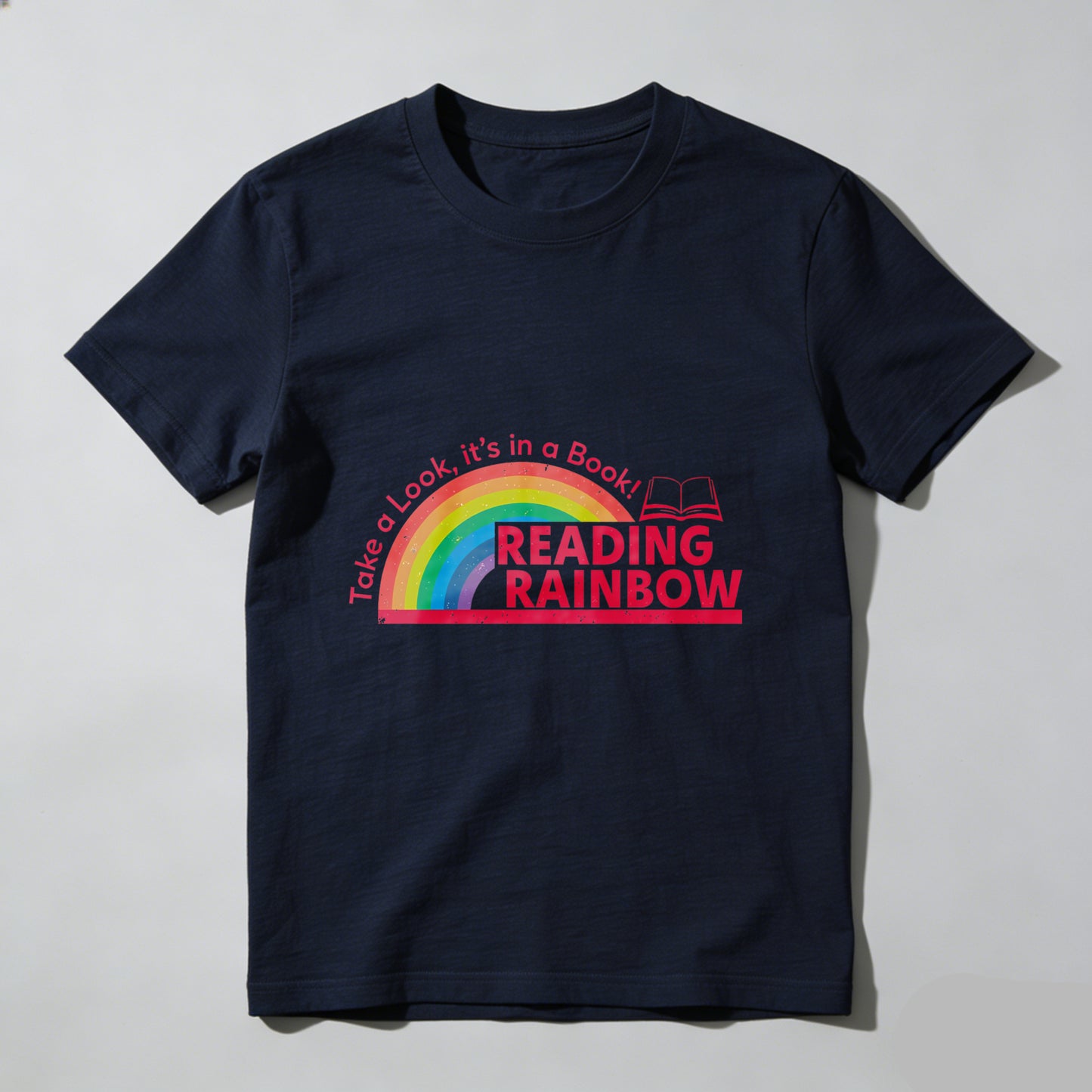Wardrobecart Take A Look Its In A Book Reading Rainbow Unisex Classic T-shirt