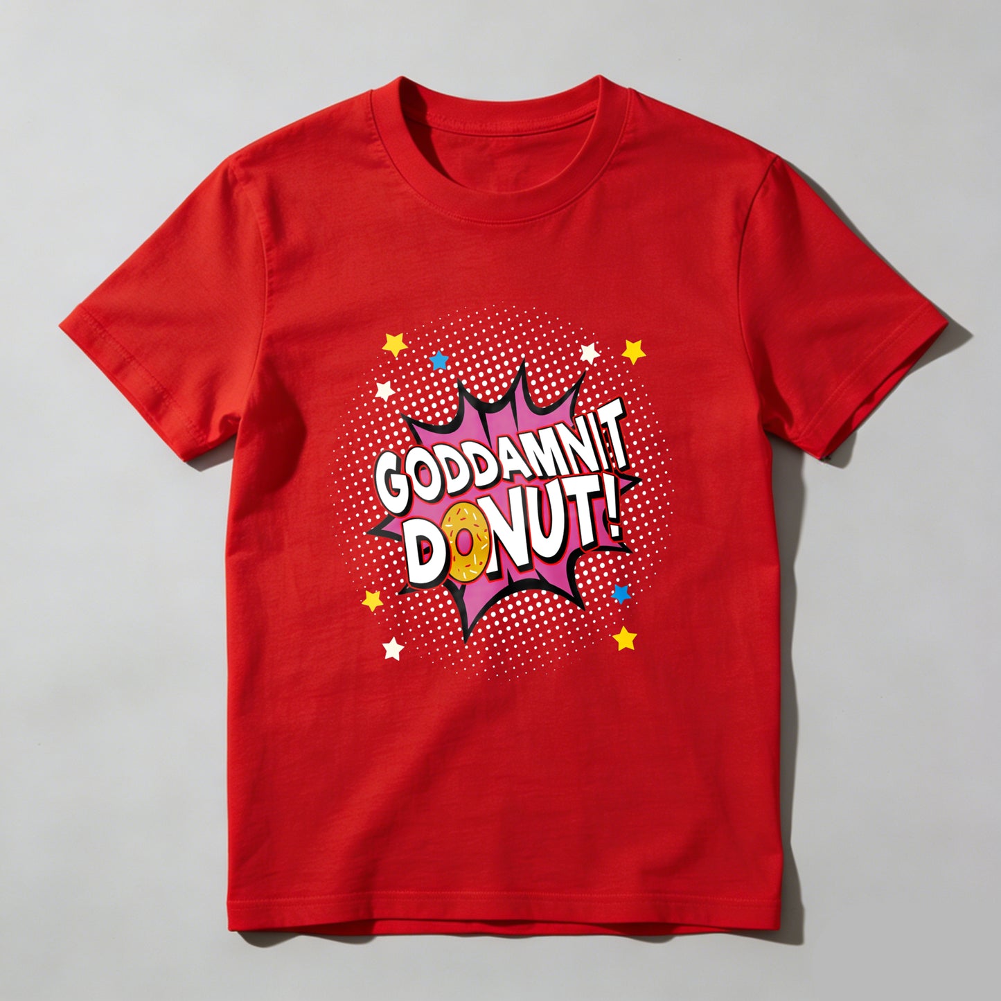 Wardrobecart Godamnit Donut Comic Style Print Unisex Classic T-shirt