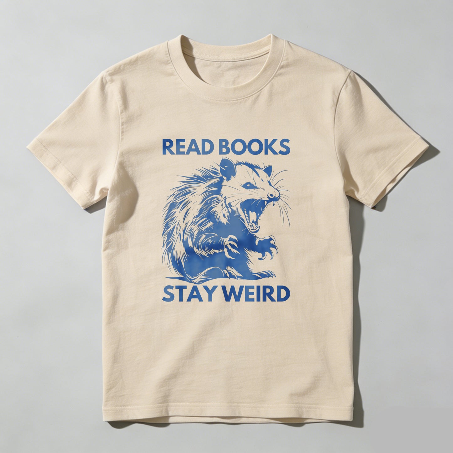 Wardrobecart Read Books Stay Weird Rat Design Unisex Classic T-shirt