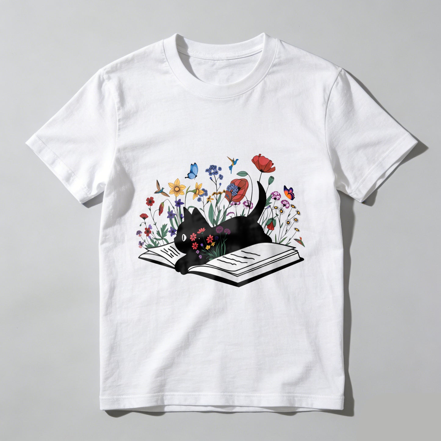 Wardrobecart Book With Flowers Blooming From Pages Unisex Classic T-shirt