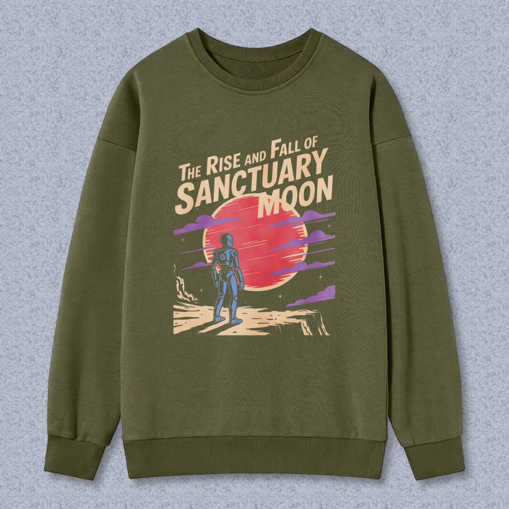 Wardrobecart The Rise And Fall Of Sanctuary Moon Graphic Design Unisex Classic Sweatshirt