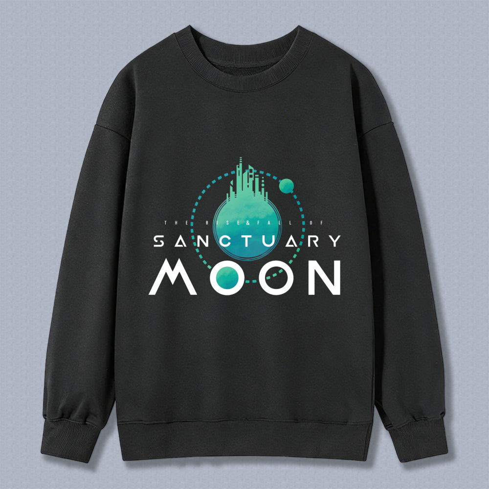 Wardrobecart Sanctuary Moon Logo Design Unisex Classic Sweatshirt