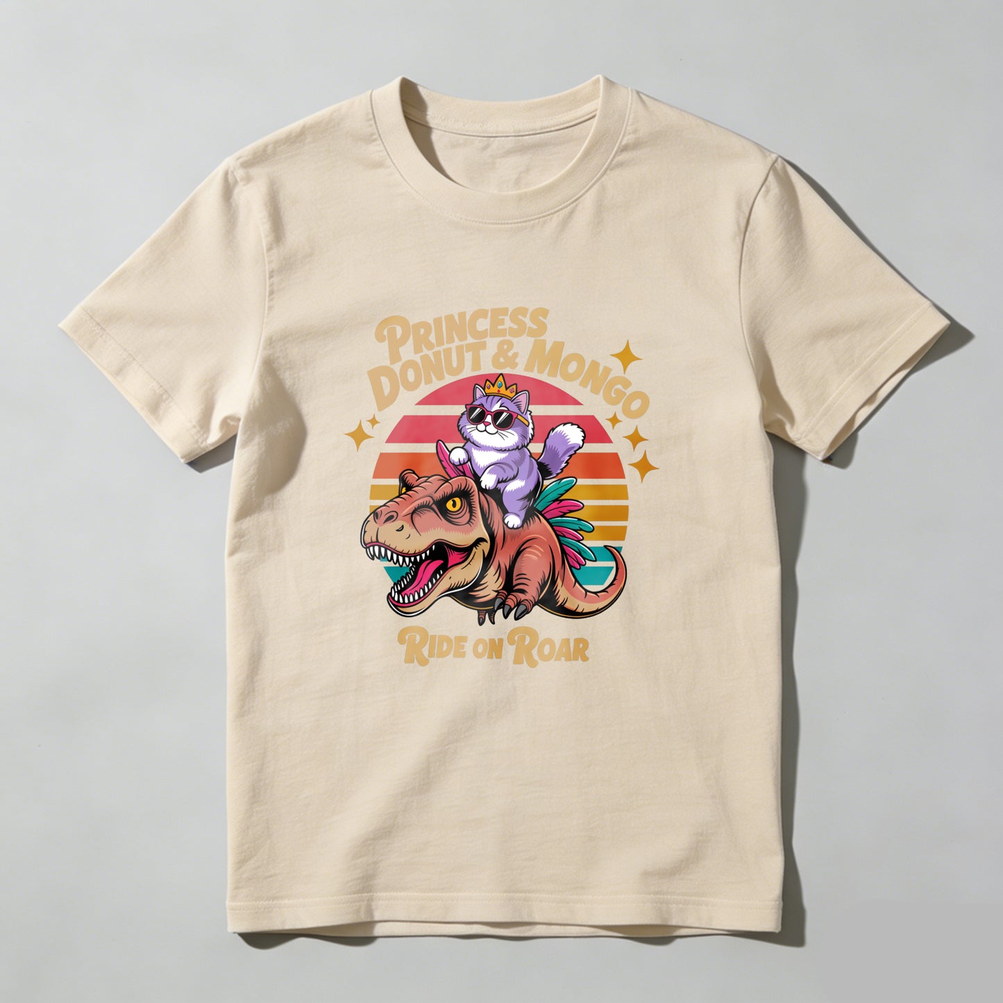 Wardrobecart Princess Donut And Mongo Ride On Roar Unisex Classic T-shirt