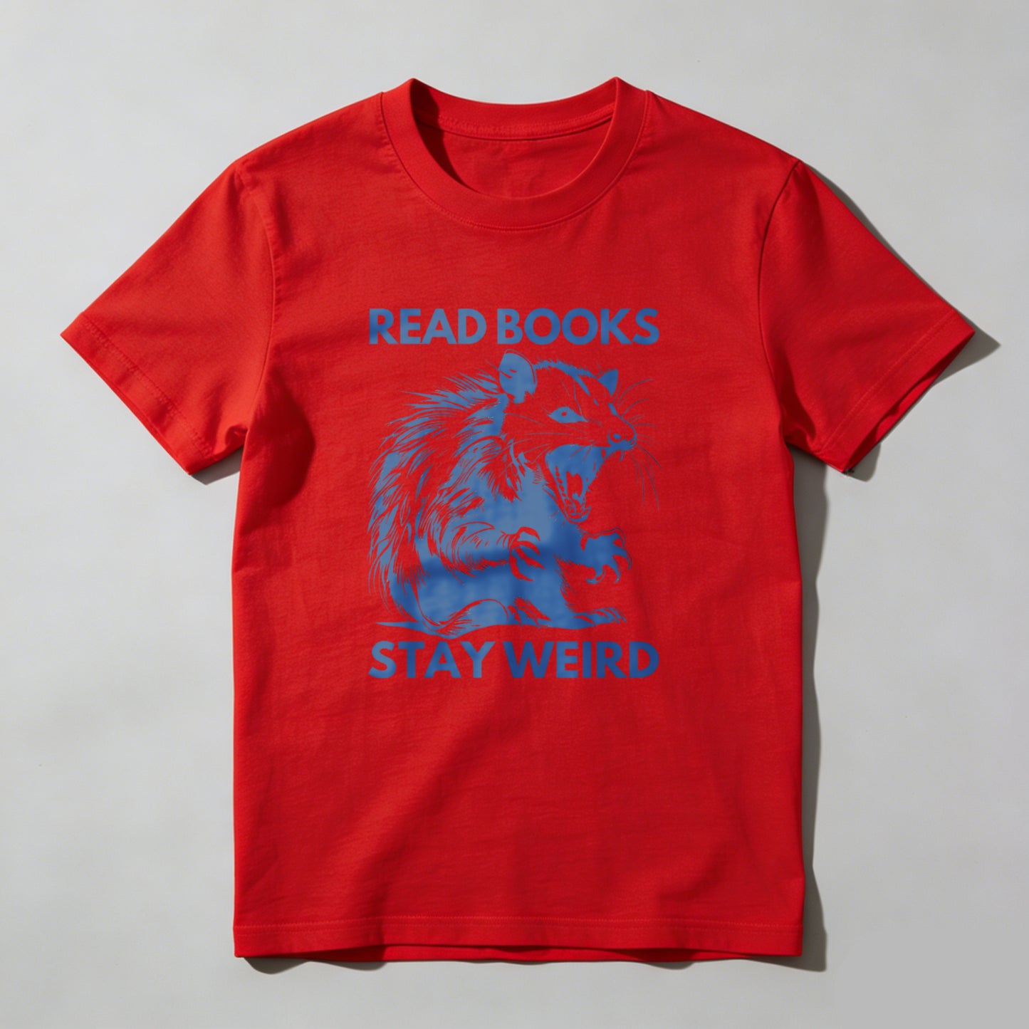 Wardrobecart Read Books Stay Weird Rat Design Unisex Classic T-shirt