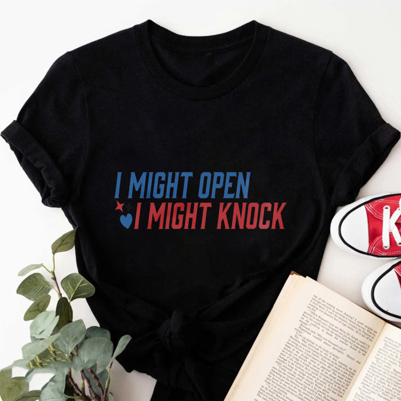 Wardrobecart I Might Open I Might Knock Unisex Classic T-shirt