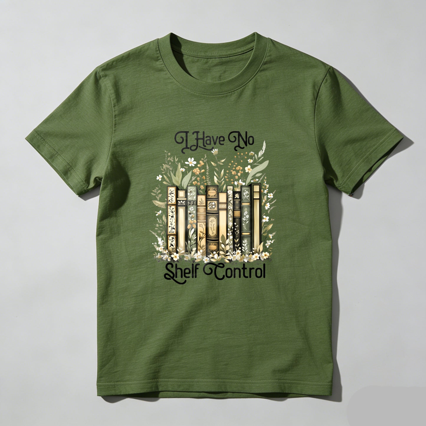 Wardrobecart Books Flowers Leaves Nature Garden Reading Magic Control Unisex Classic T-shirt