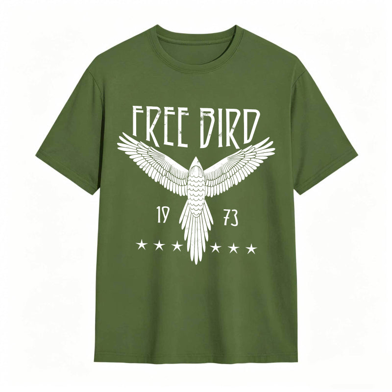 Free Bird Eagle 1973 Stars Design Unisex Classic T-shirt