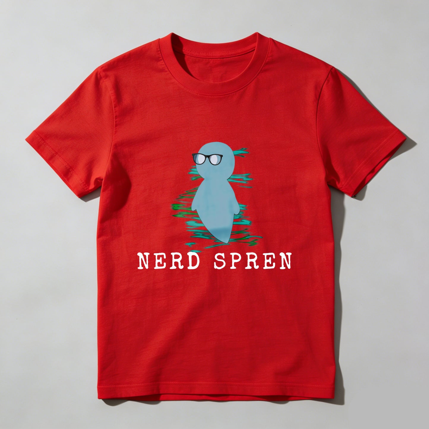 Wardrobecart Nerd Spren With Glasses And Water Ripple Effect Unisex Classic T-shirt