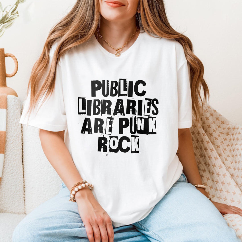 Wardrobecart Public Libraries Are Punk Rock Unisex Classic T-shirt
