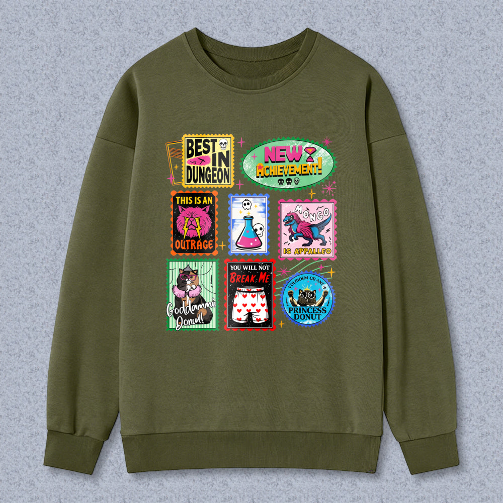 Wardrobecart Best In Dungeon New Achievements This Is An Outrage No Apparatus You Will Not Break Me Good Game My Friend Unisex Classic Sweatshirt