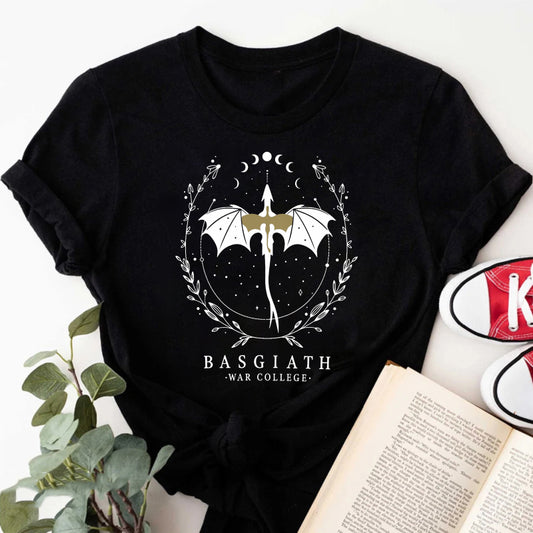Wardrobecart Dragon Sword Moon Phases Wreath Stars Text Unisex Classic T-shirt