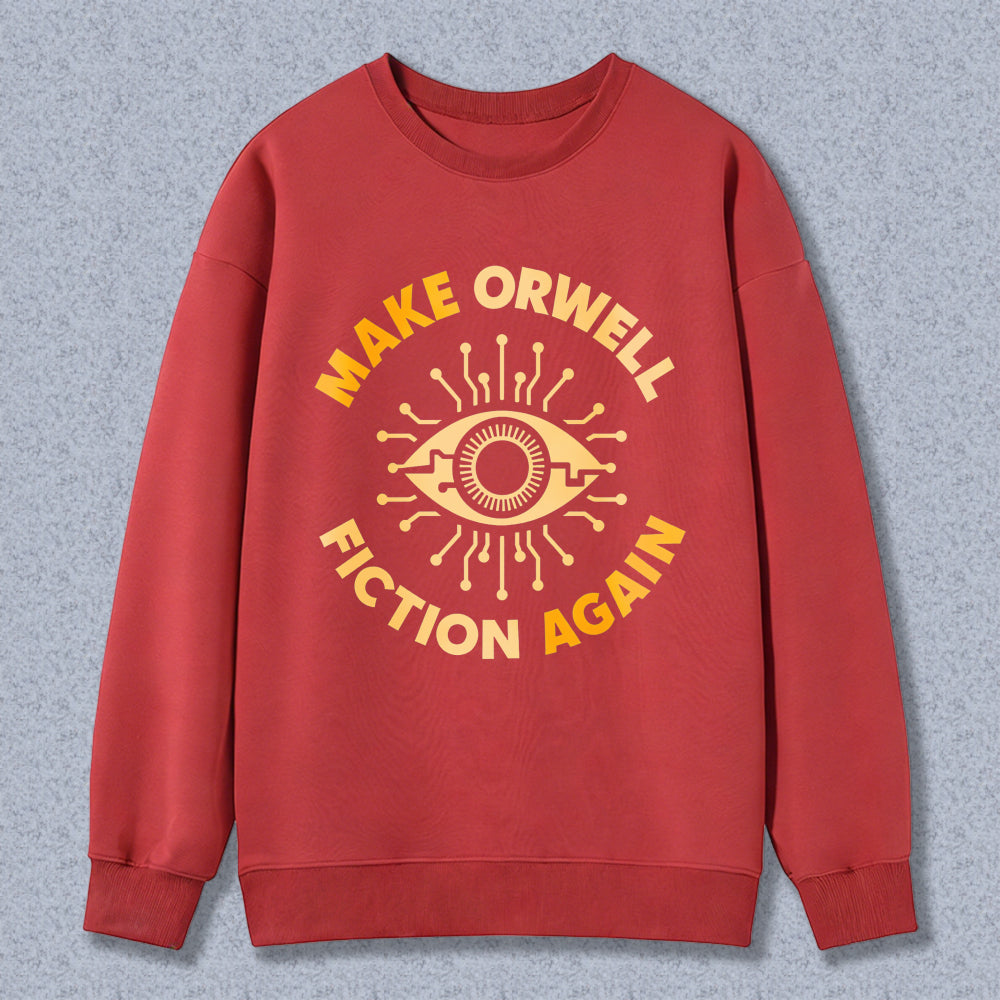 Wardrobecart Make Orwell Fiction Again Eye Symbol Unisex Classic Sweatshirt