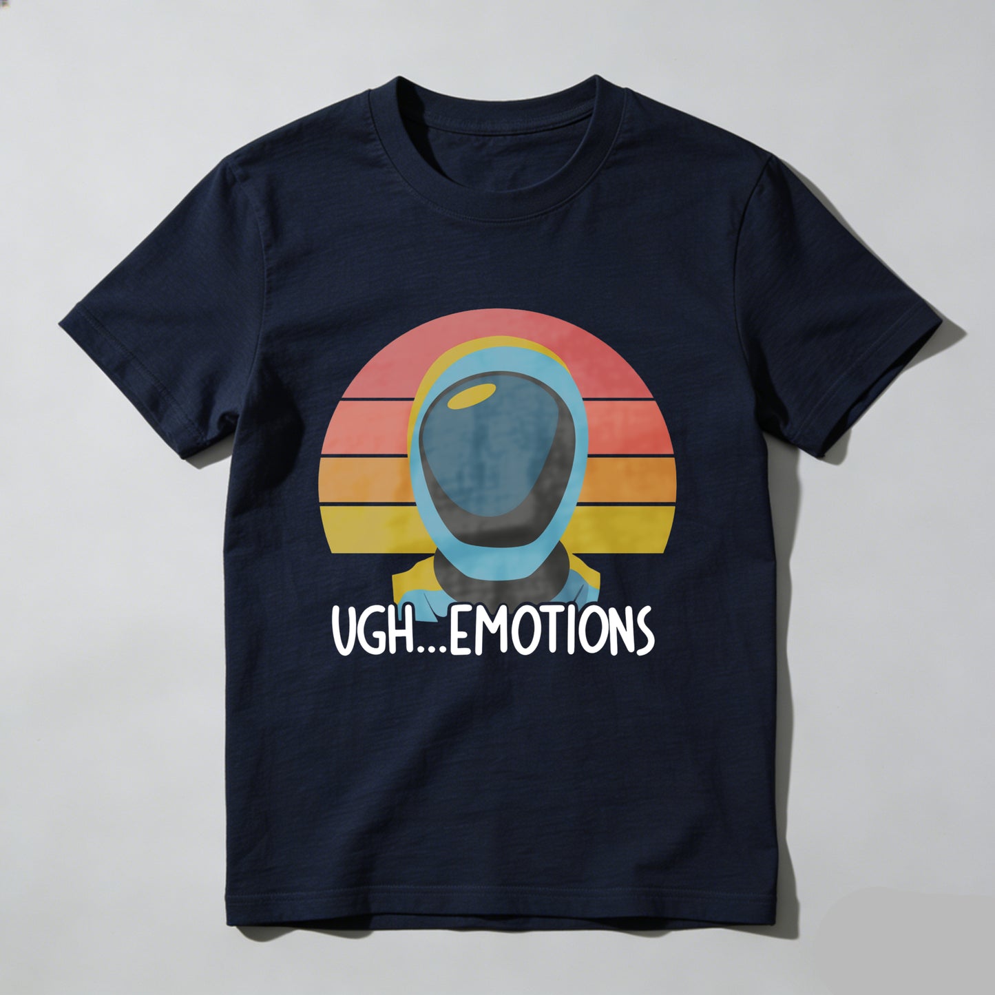 Wardrobecart Astronaut Helmet Sunset Ugh Emotions Unisex Classic T-shirt
