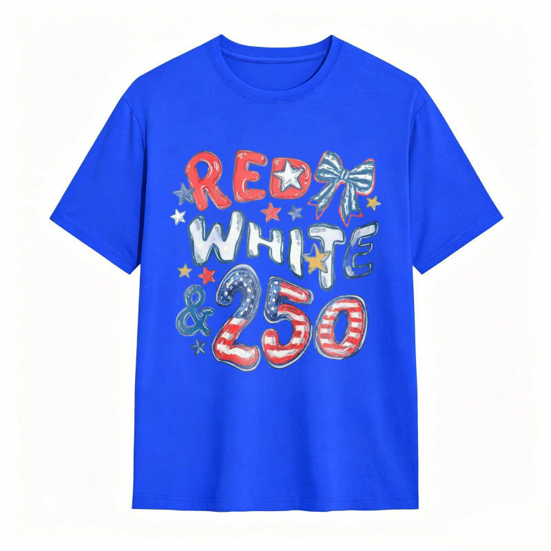 Red White and 250 Comfort Colors 4th of July T-shirt