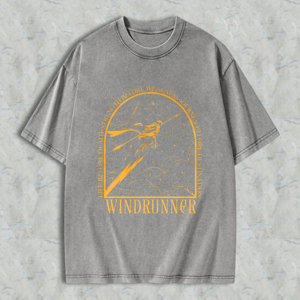 Wardrobecart Windrunner Archer With Arrow And Stars Design Unisex Washed T-shirt