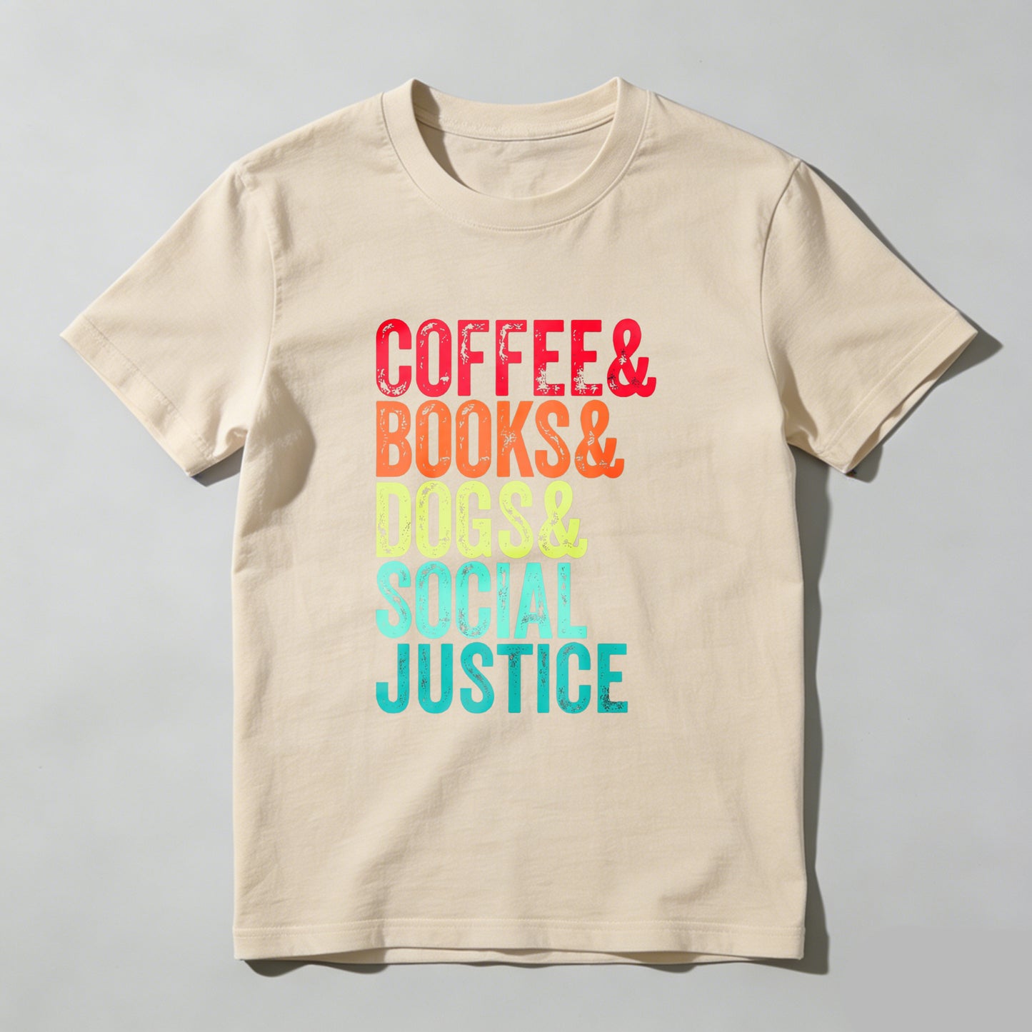 Wardrobecart Coffee Books Dogs Social Justice Unisex Classic T-shirt