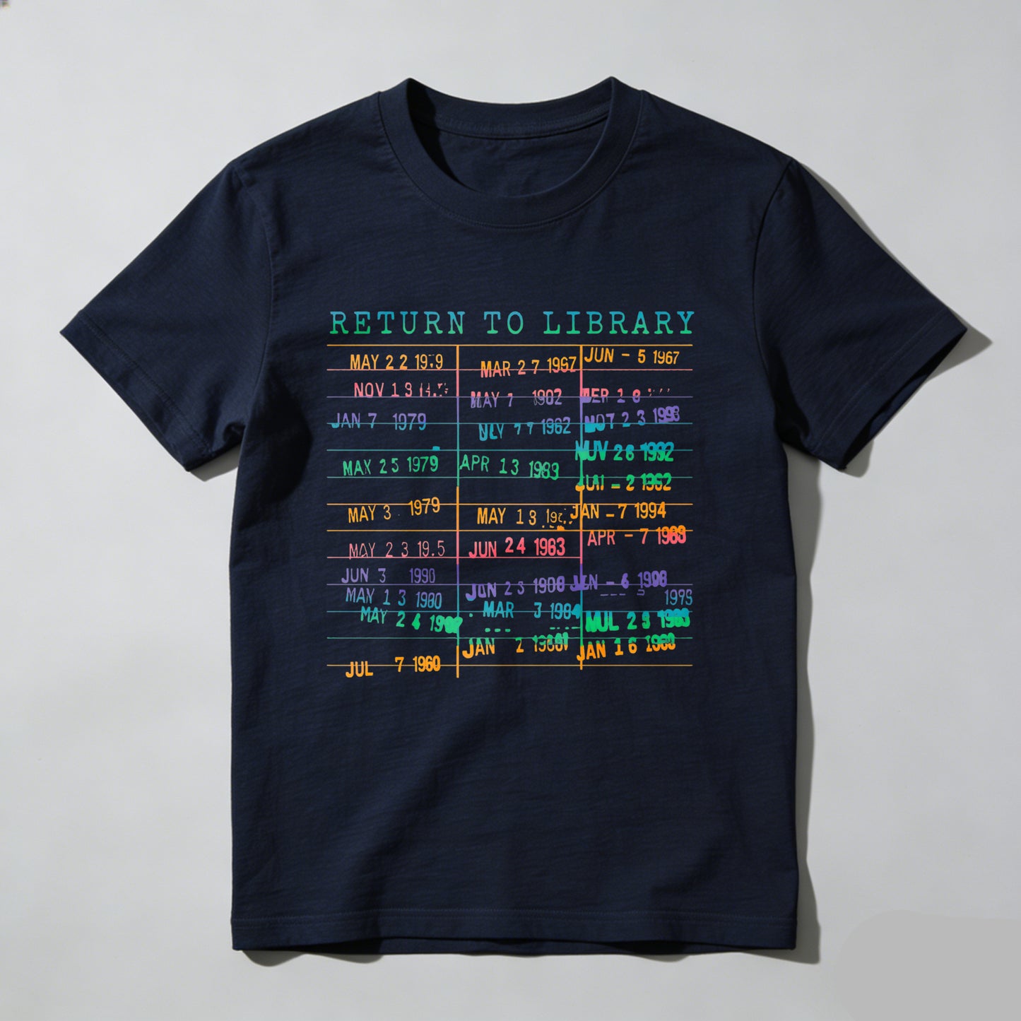 Wardrobecart Return To Library Date List Unisex Classic T-shirt