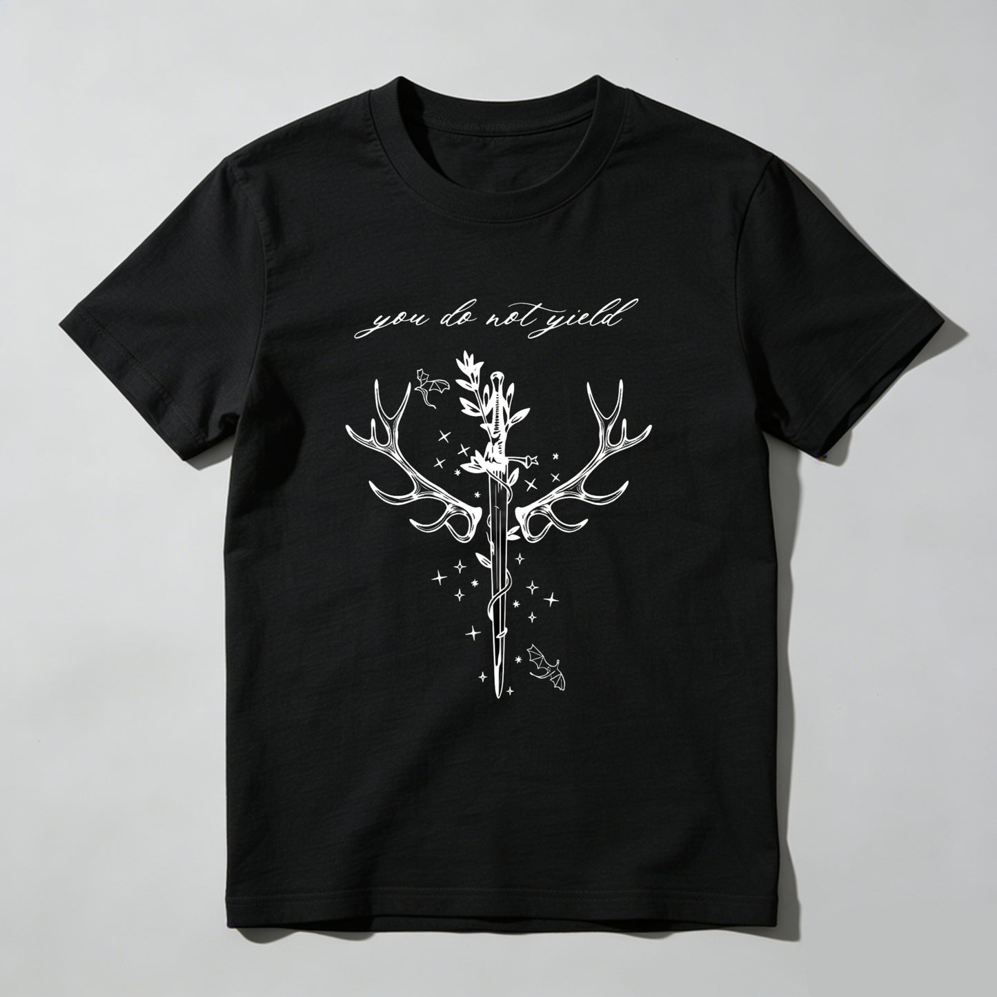 Wardrobecart You Do Not Yield Antler Sword Design Unisex Classic T-shirt