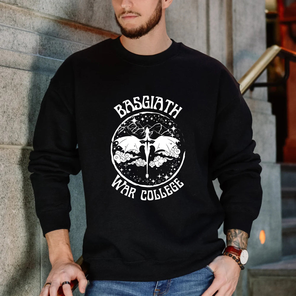 Wardrobecart Basilisk War College Dragon And Sword Design Unisex Classic Sweatshirt