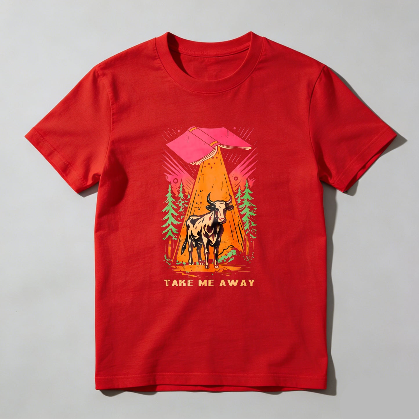 Wardrobecart Mountain Bull Forest Sunset Adventure Take Me Away Unisex Classic T-shirt