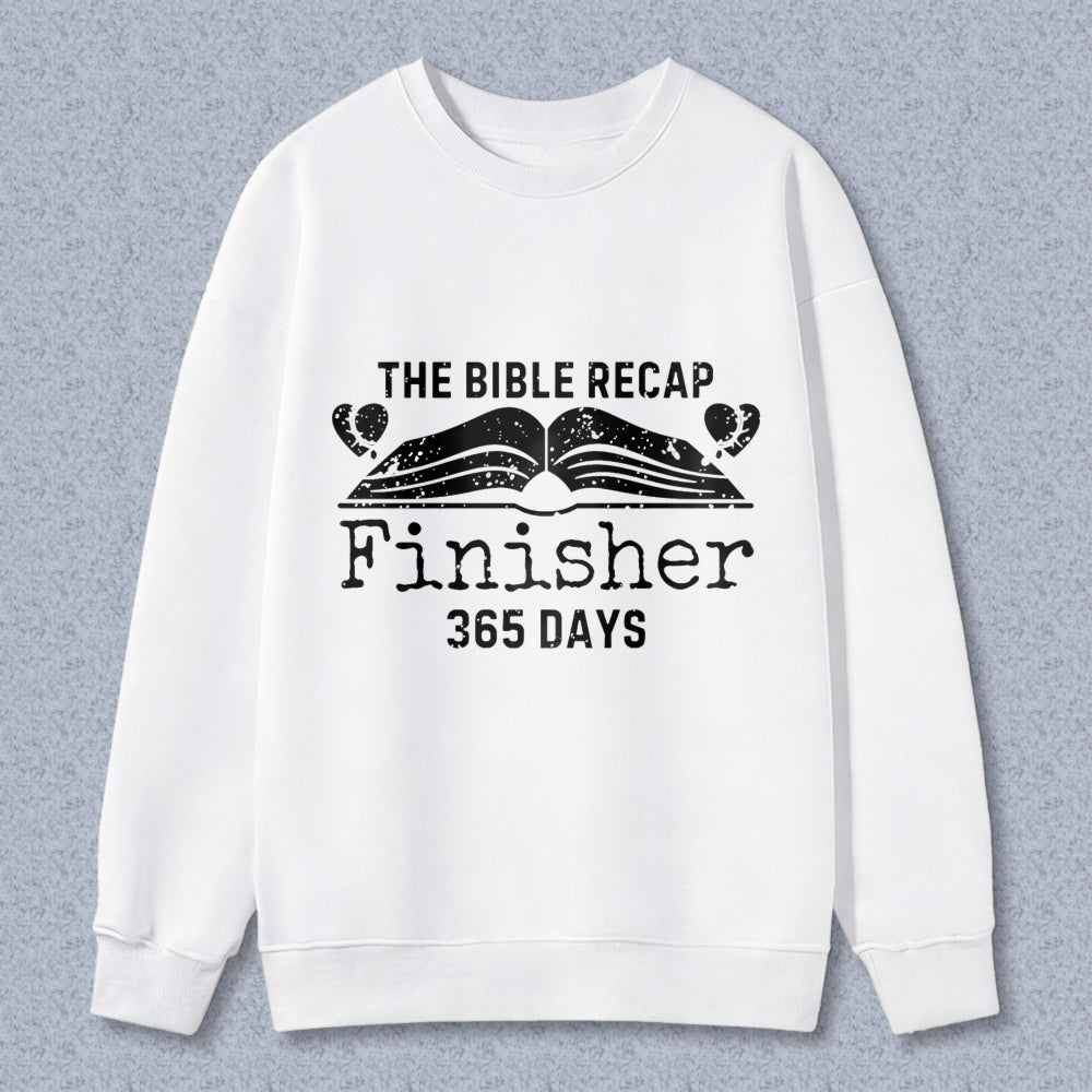 Wardrobecart The Bible Recap Finisher 365 Days Unisex Classic Sweatshirt