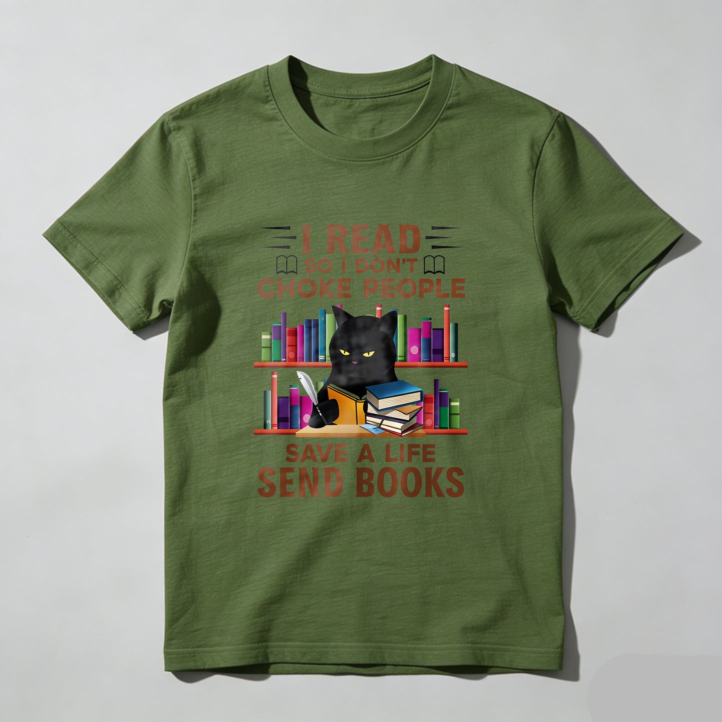 Wardrobecart I Read So I Don't Choke People Save A Life Send Books Unisex Classic T-shirt