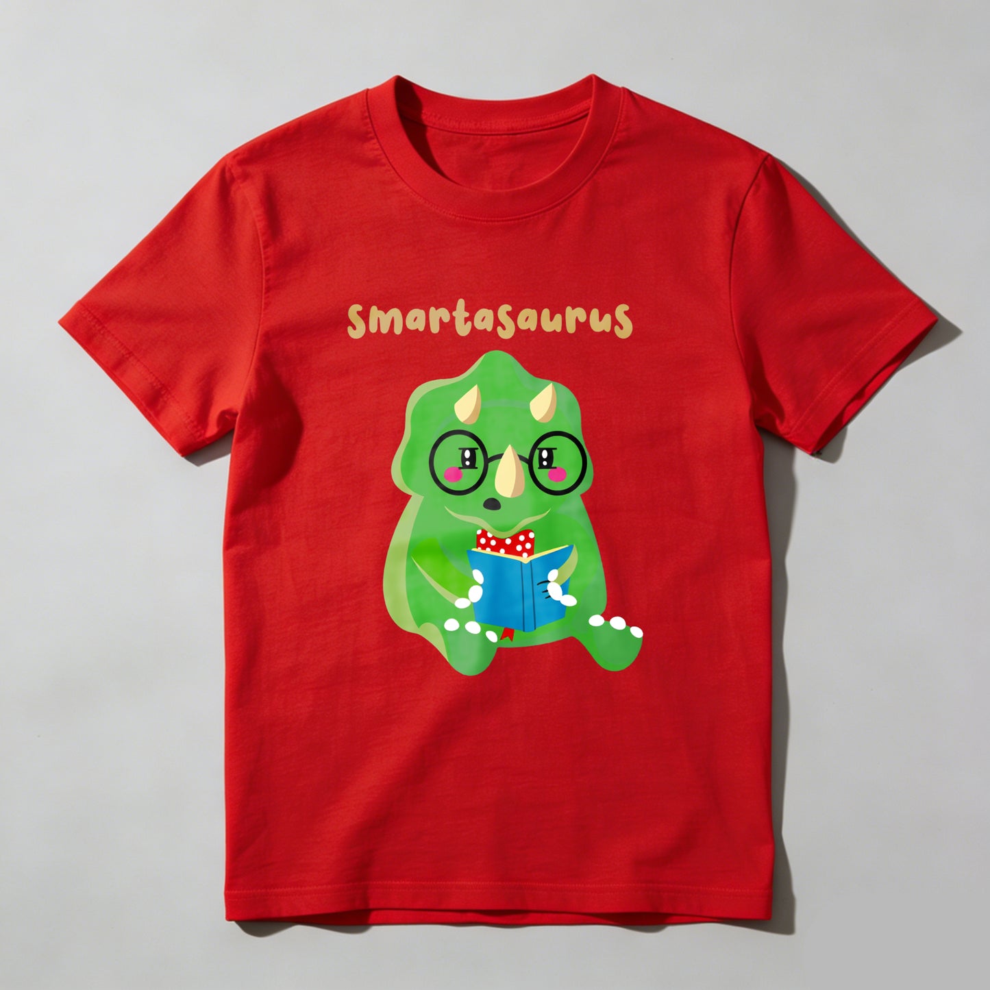 Wardrobecart Smartasaurus Dinosaur Reading Book With Glasses Unisex Classic T-shirt