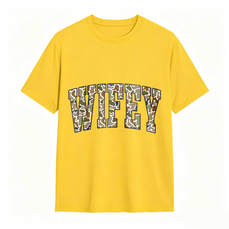 Comfort Colors Camouflage Wifey Shirt