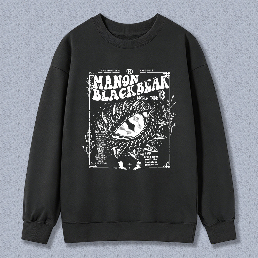 Wardrobecart Manon Blackbeak World Tour 3 Poster Design Unisex Classic Sweatshirt