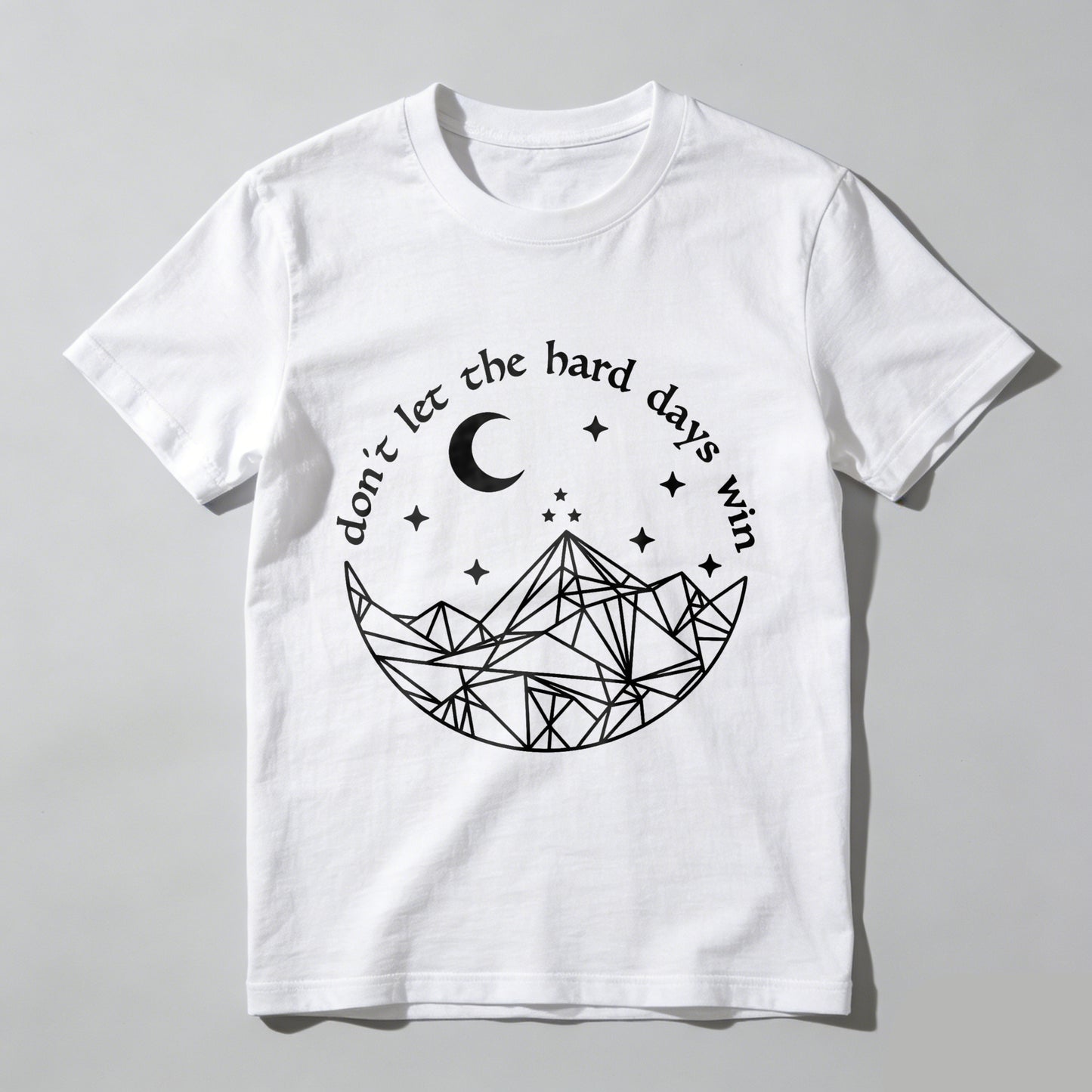 Wardrobecart Don't Let The Hard Days Win Unisex Classic T-shirt